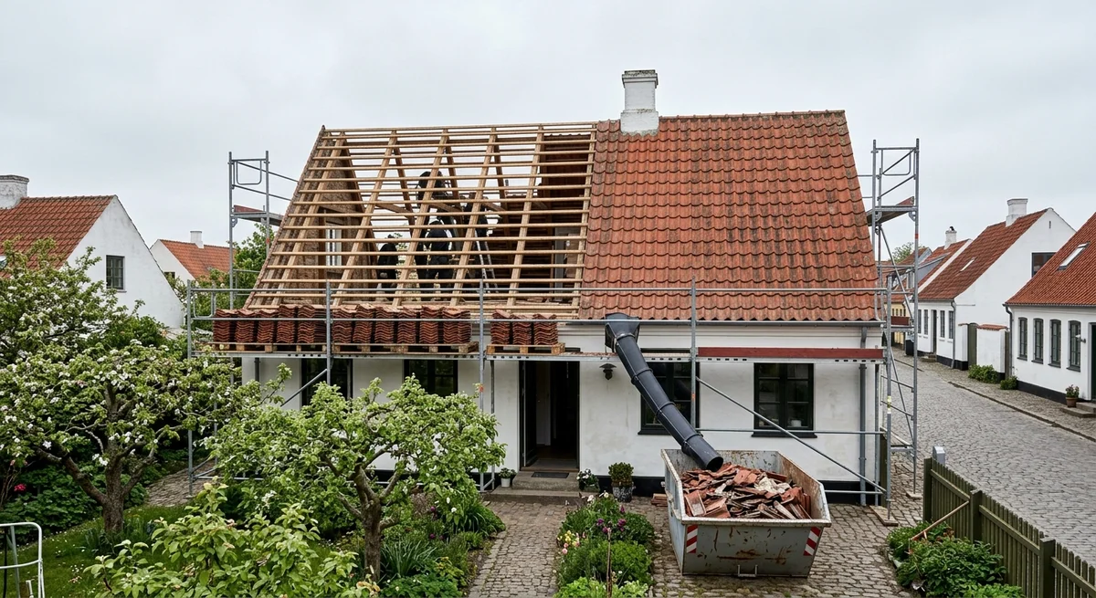 Stormskade på taget — dokumentation, afdækning og forsikring